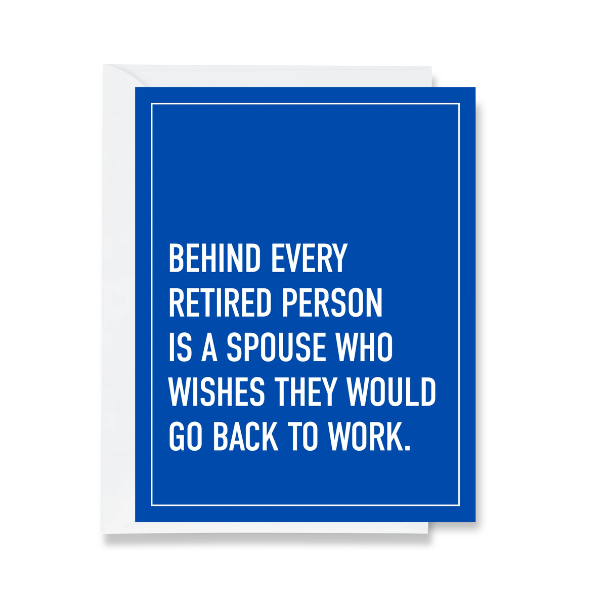 Back To Work - Retirement Card