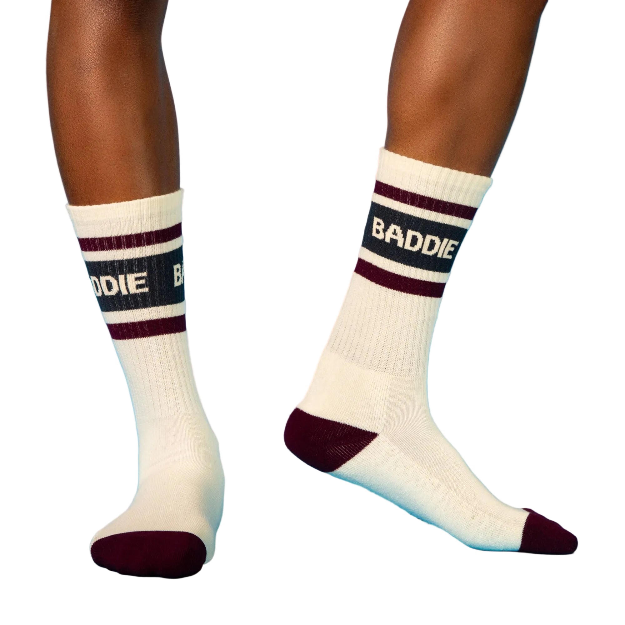 Baddie gym crew socks, alternate view