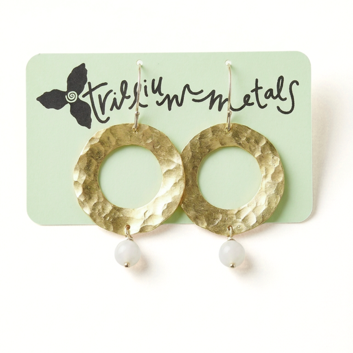 Large Beaded Hoop Earrings