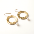 Large Beaded Hoop Earrings