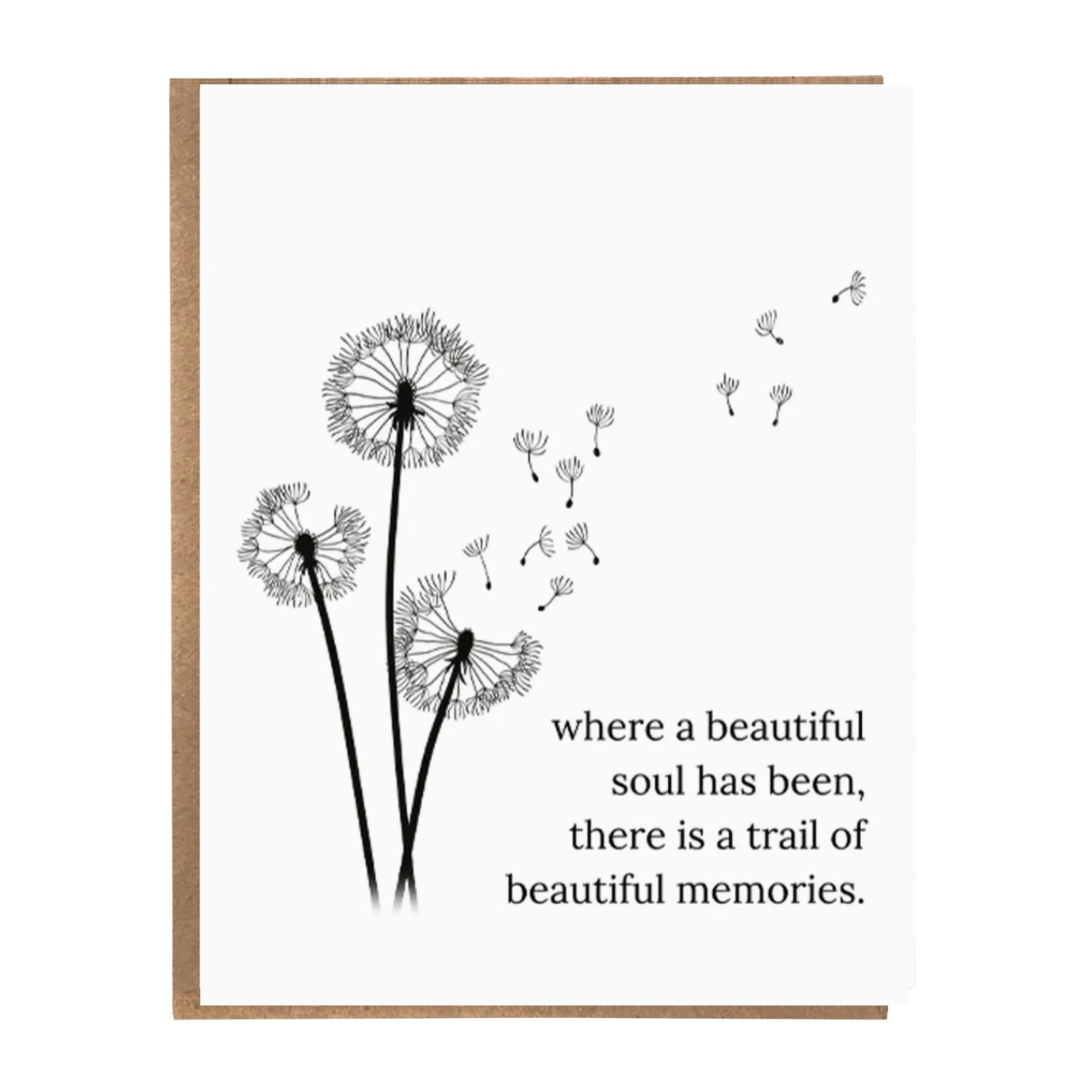 Beautiful Soul Trail - Sympathy Card