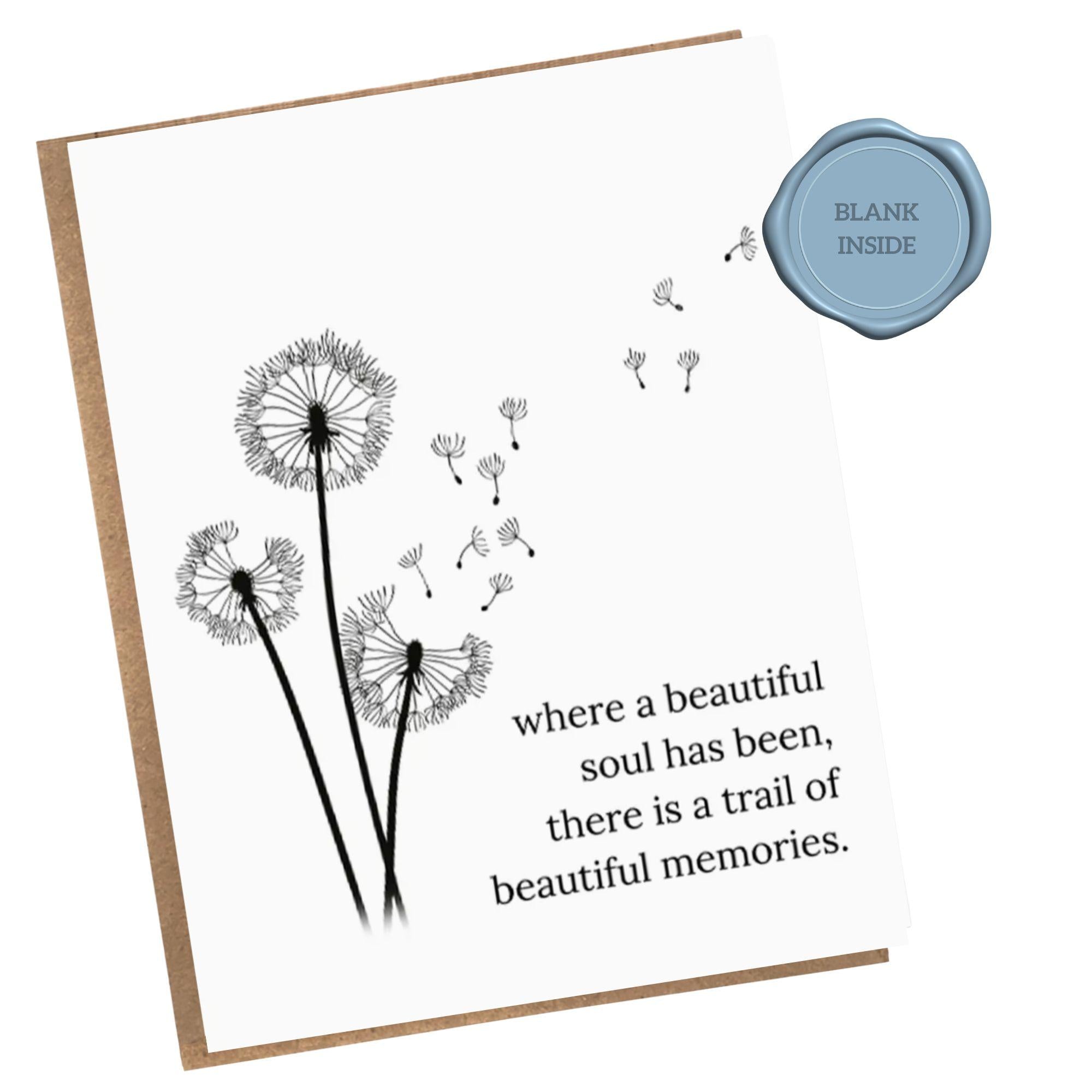 Beautiful Soul Trail - Sympathy Card