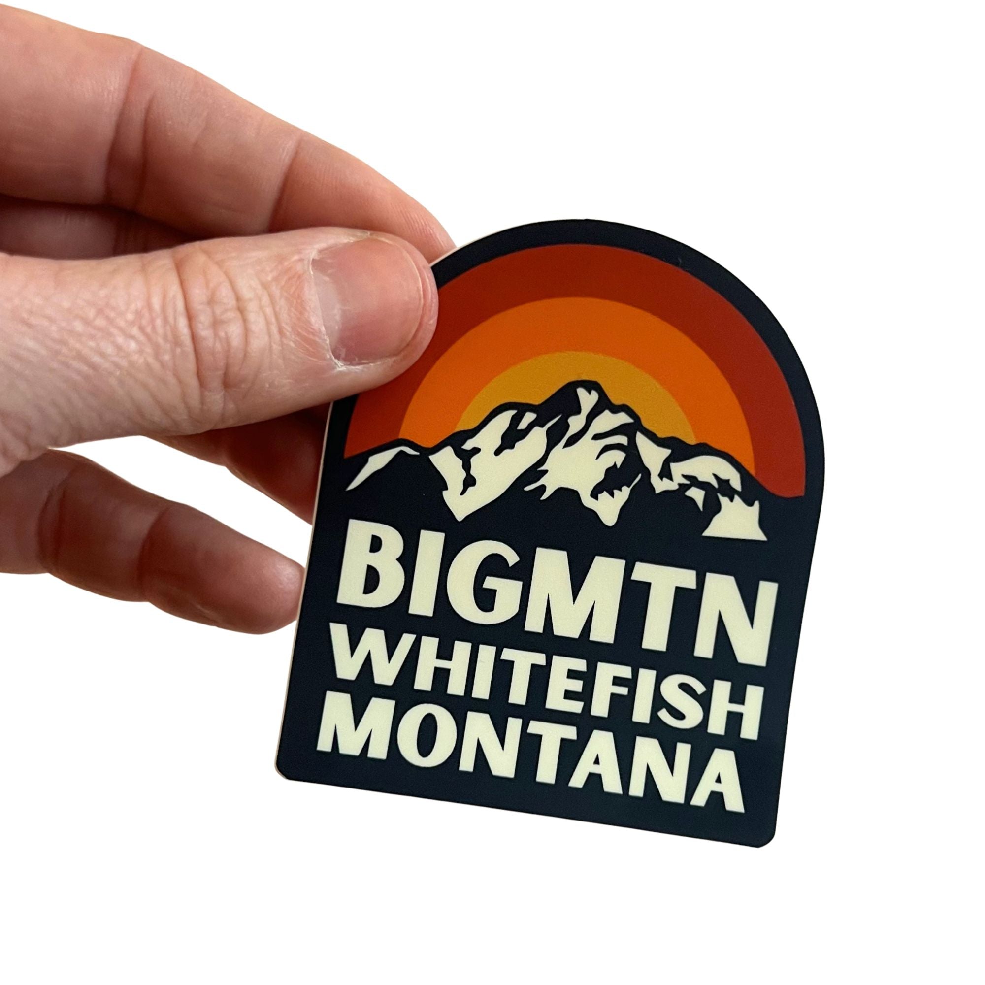 Big Mountain. Whitefish, - Sticker product photo