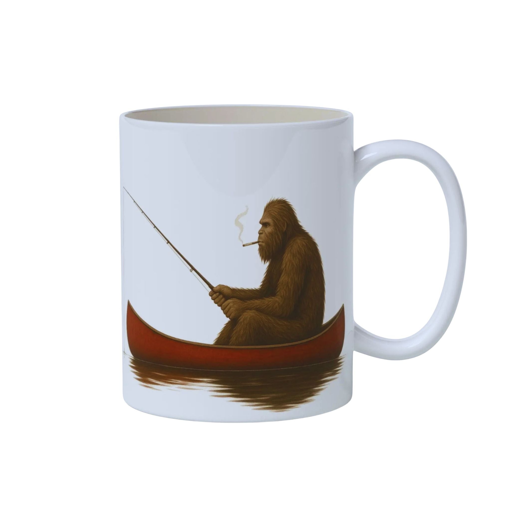 Bigfoot Fishing - Classic Ceramic Mug