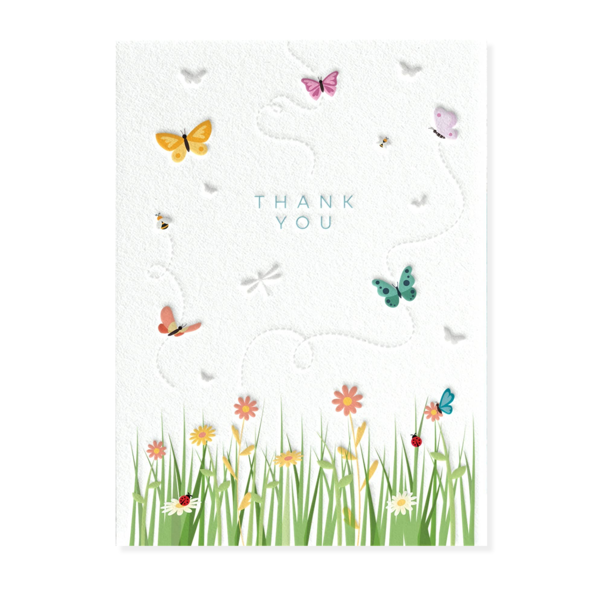 Butterflies & Bees - Thank You Card