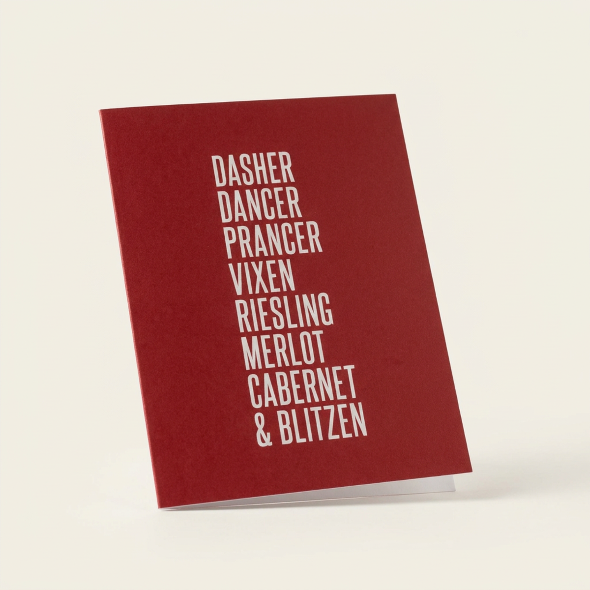 Cabernet & Blitzen - Funny Holiday Card For Wine Lover