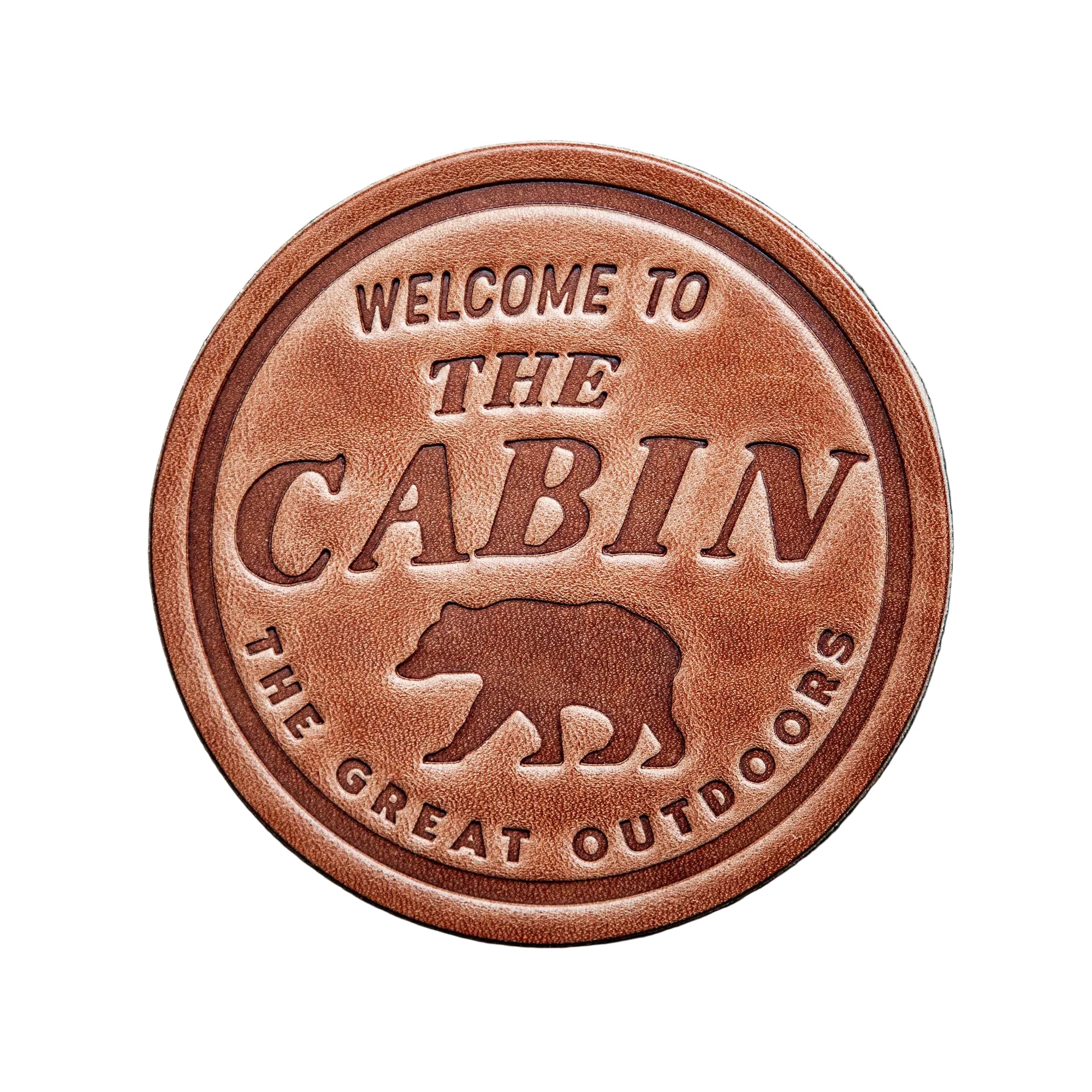 The Cabin - Genuine Leather Coaster