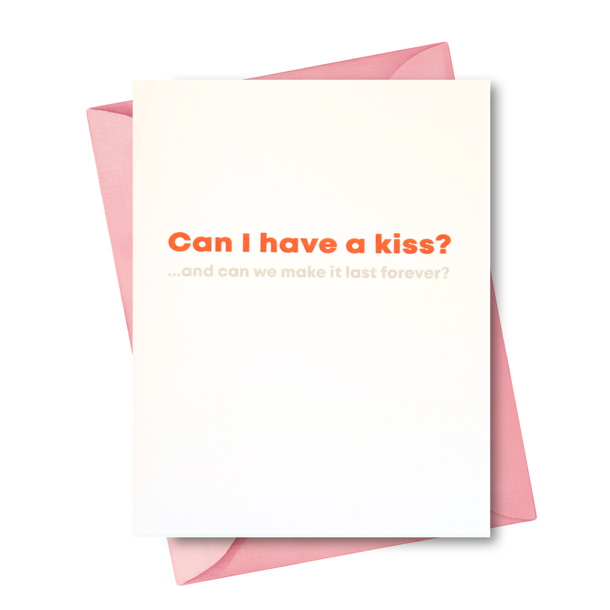 Can I Have A Kiss - Love Card