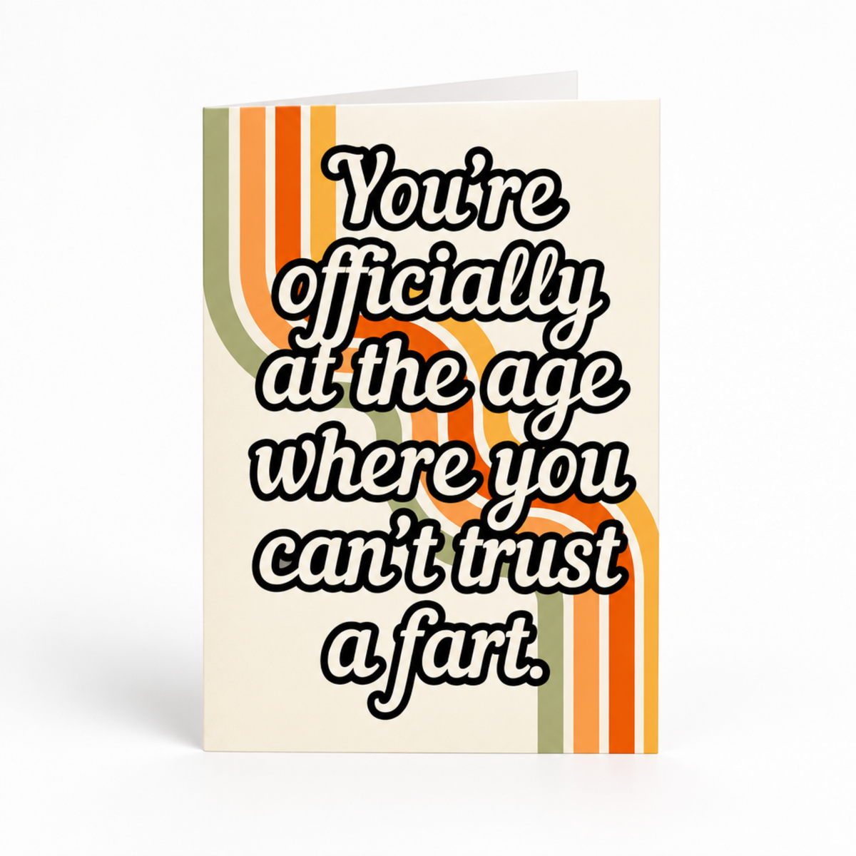 Can't Trust a Fart funny birthday card from The Ruddy Duck in Whitefish, Montana