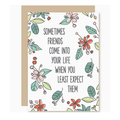 Friends When You Least Expect Them - Friendship Card