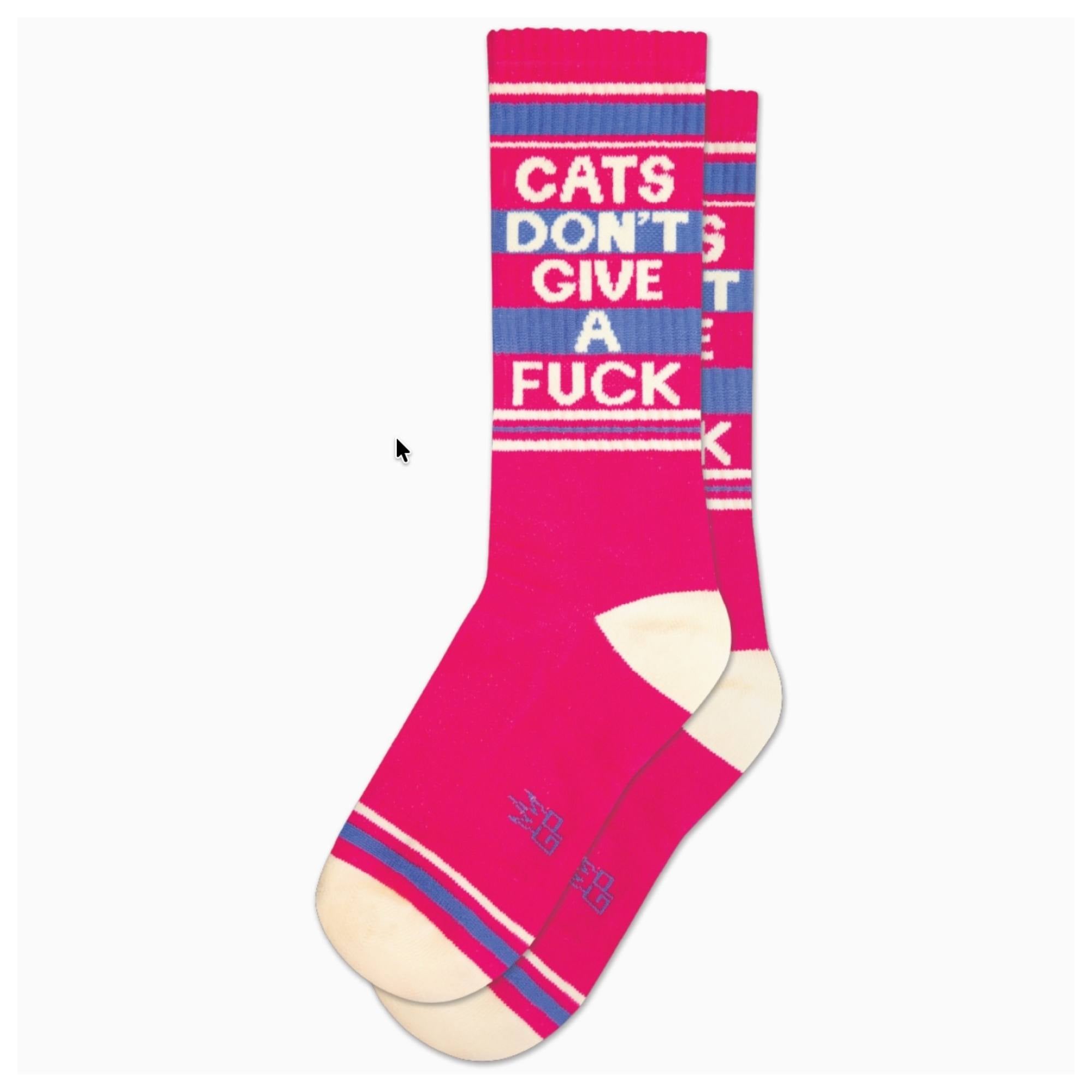 Cats Don't Give A Fuck - Unisex Comfy Socks