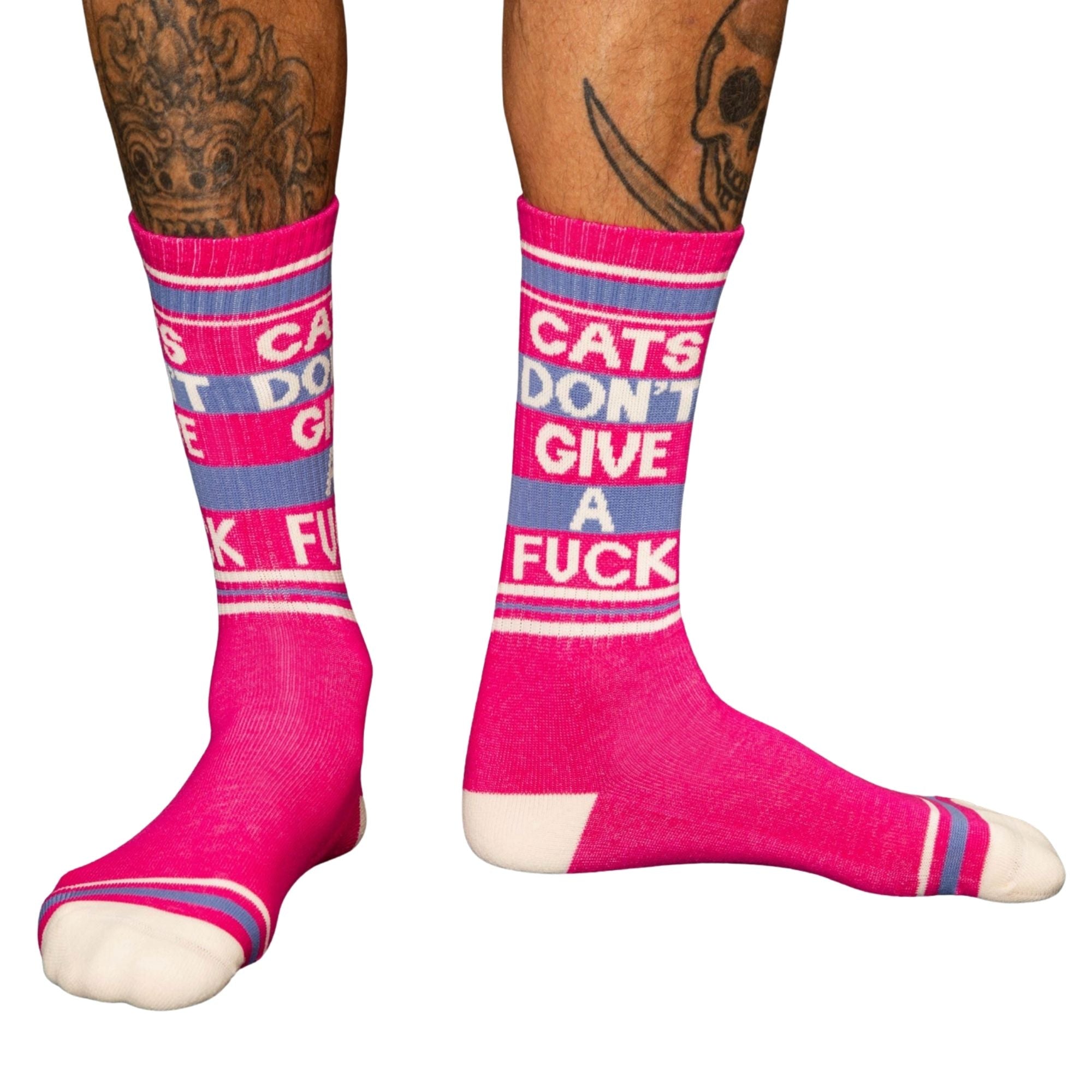 Cats Don't Give A Fuck - Unisex Comfy Socks