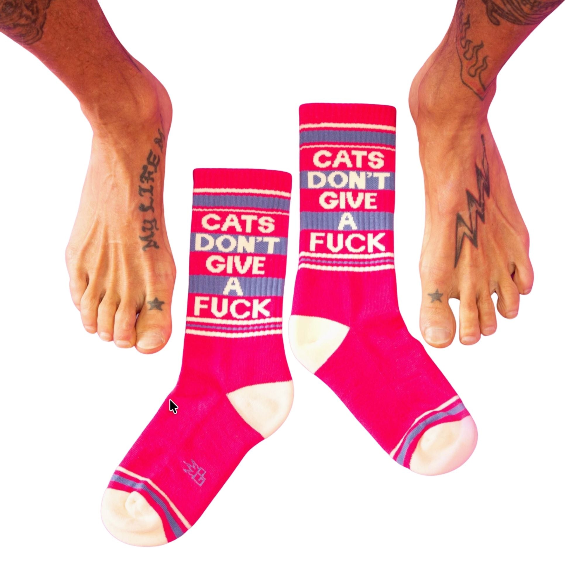 Cats Don't Give A Fuck - Unisex Comfy Socks