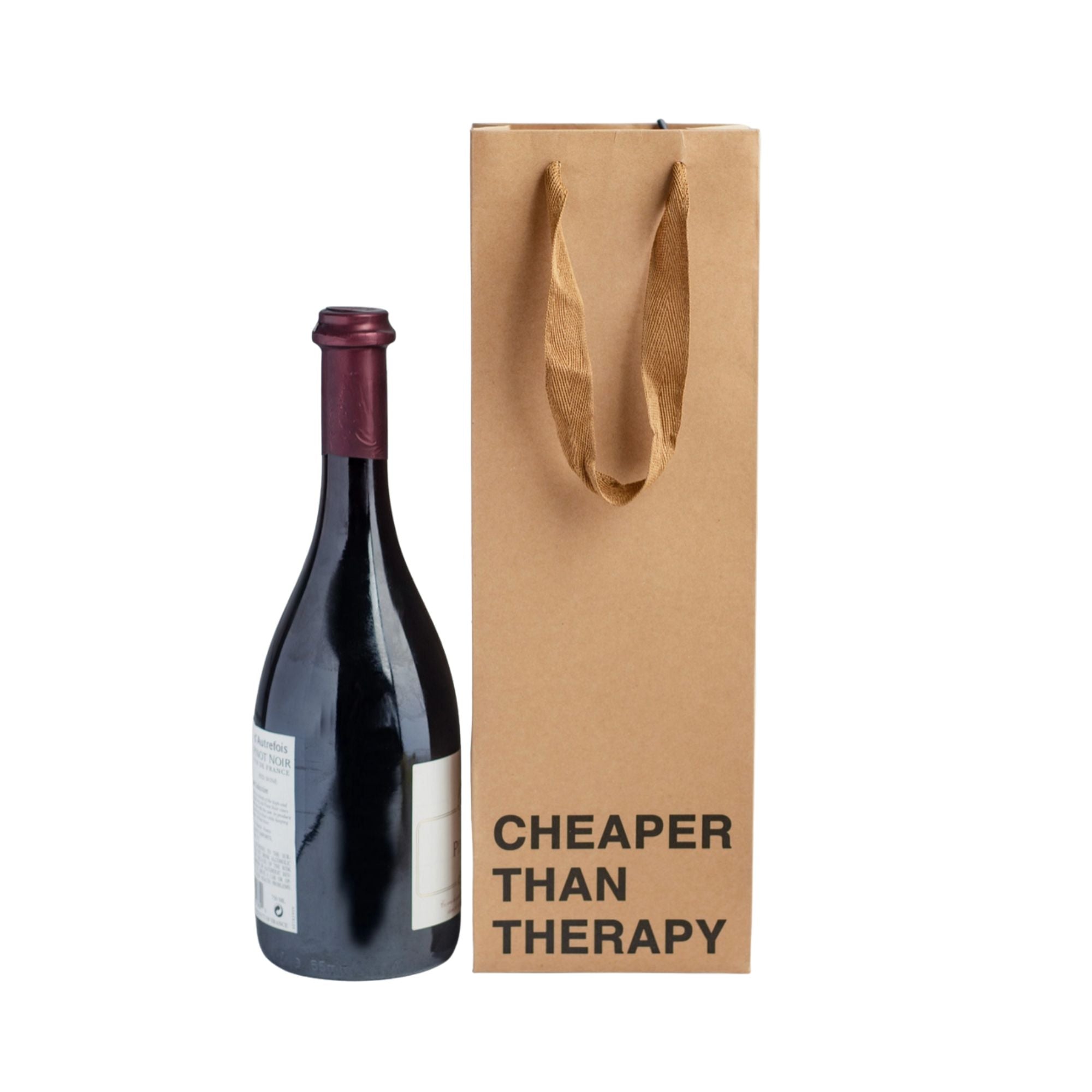 Cheaper Than Therapy | Gift Bag for Wine