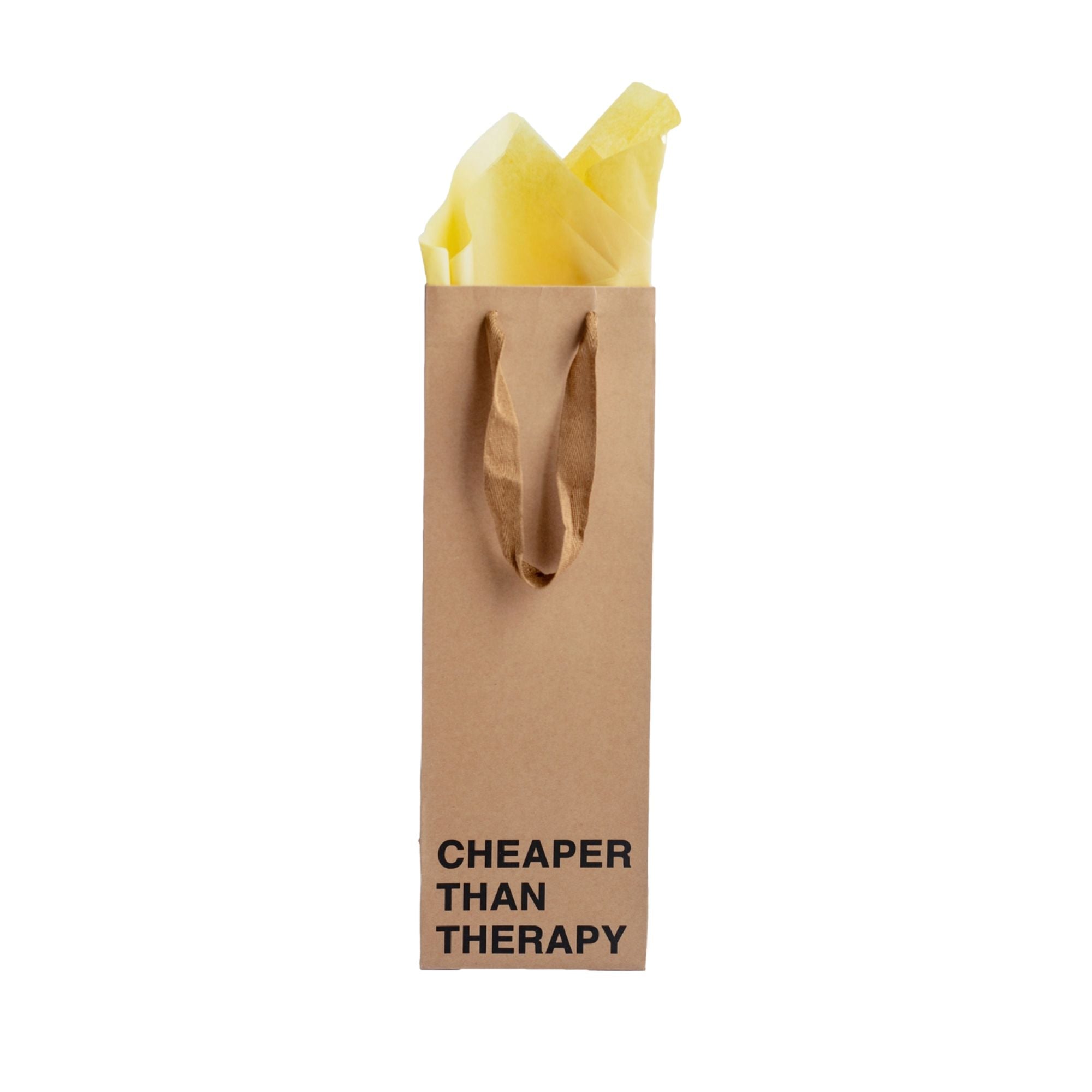 Cheaper Than Therapy - Wine Gift Bag