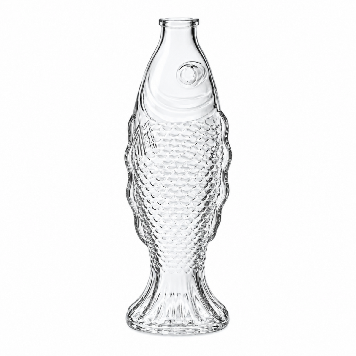 Clear Glass Sprouting Fish Flower Vase