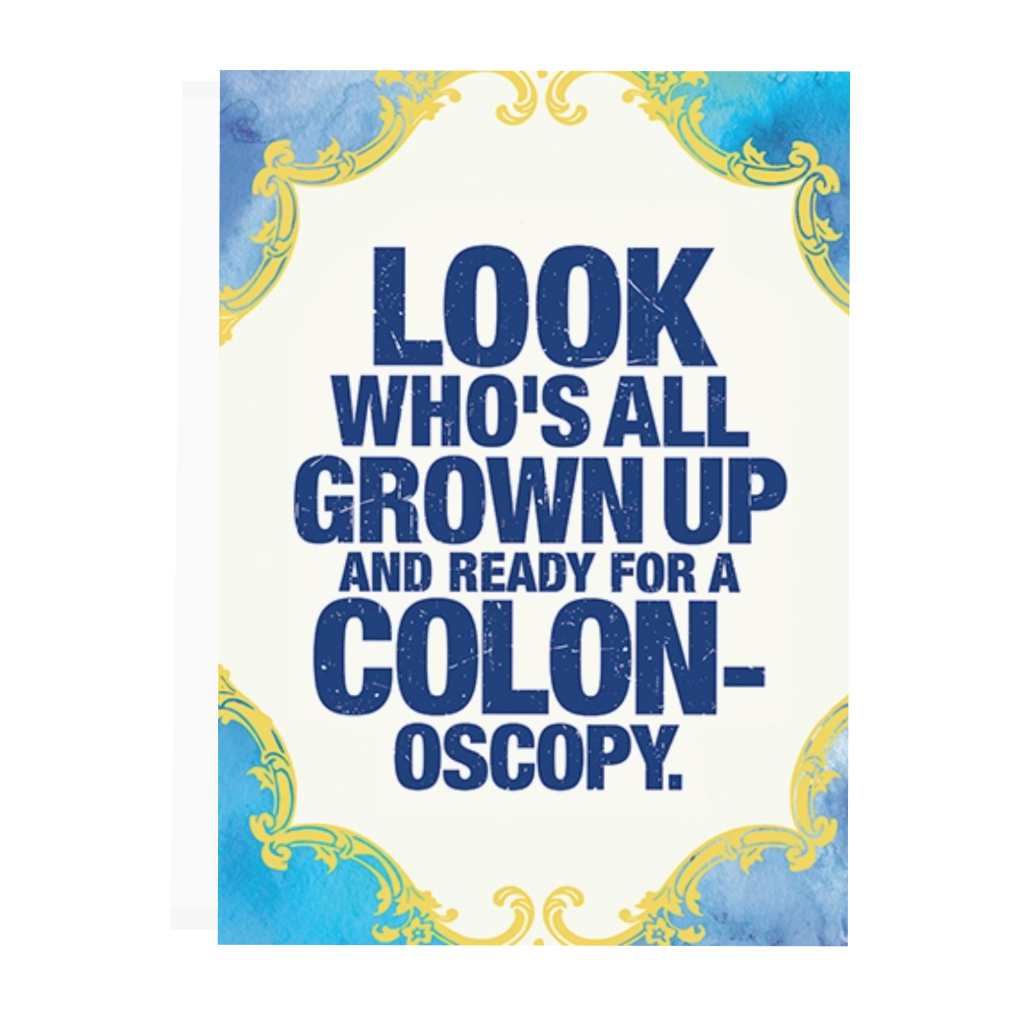 Colonoscopy - Birthday Card