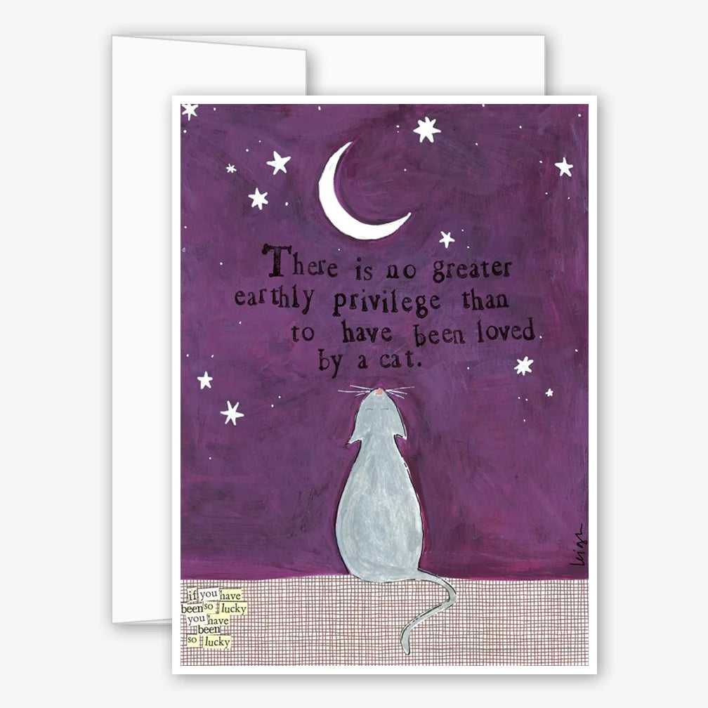 Loved By A Cat - Pet Sympathy Card