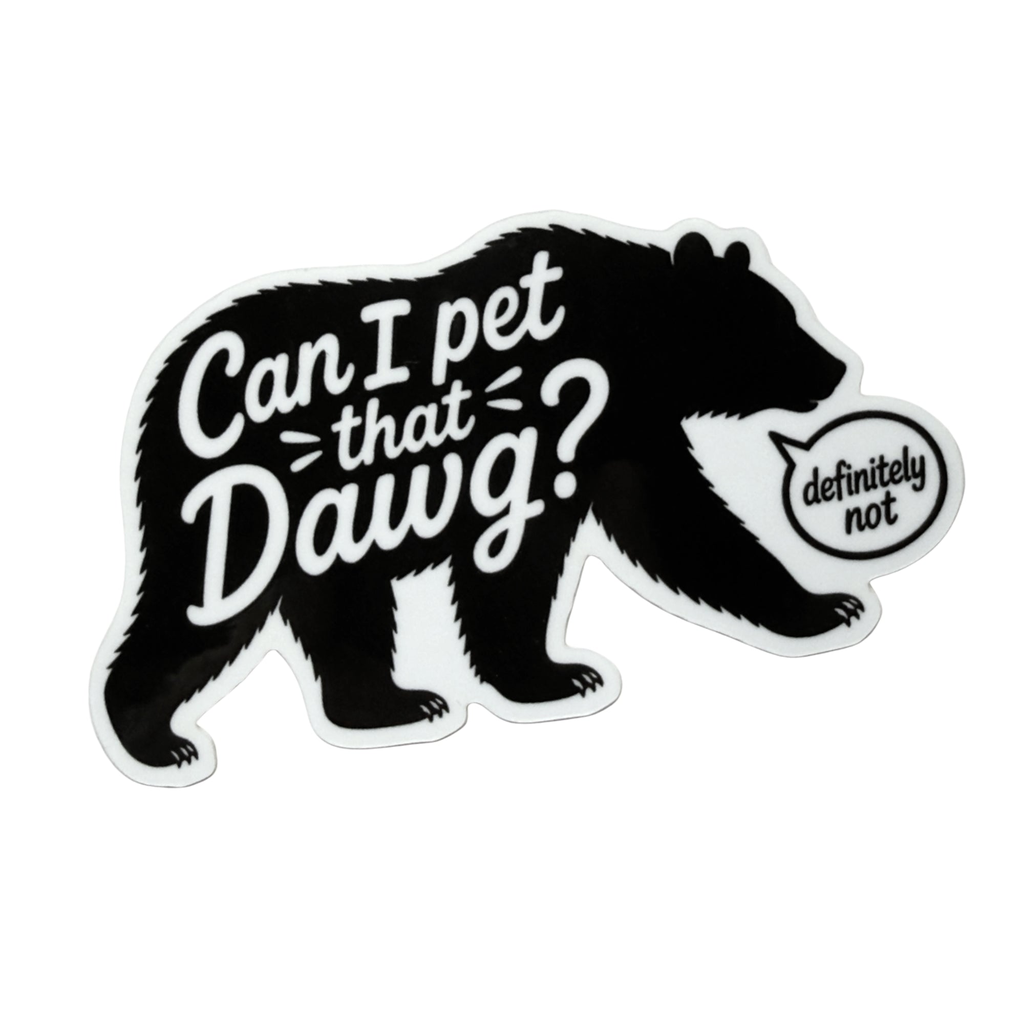 Definitely Not - Small Sticker