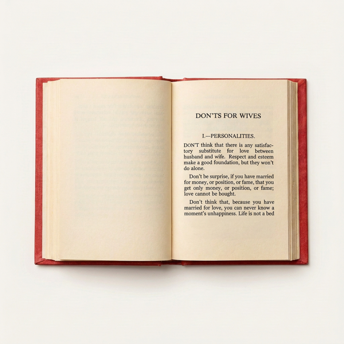 Don'ts For Wives - Book