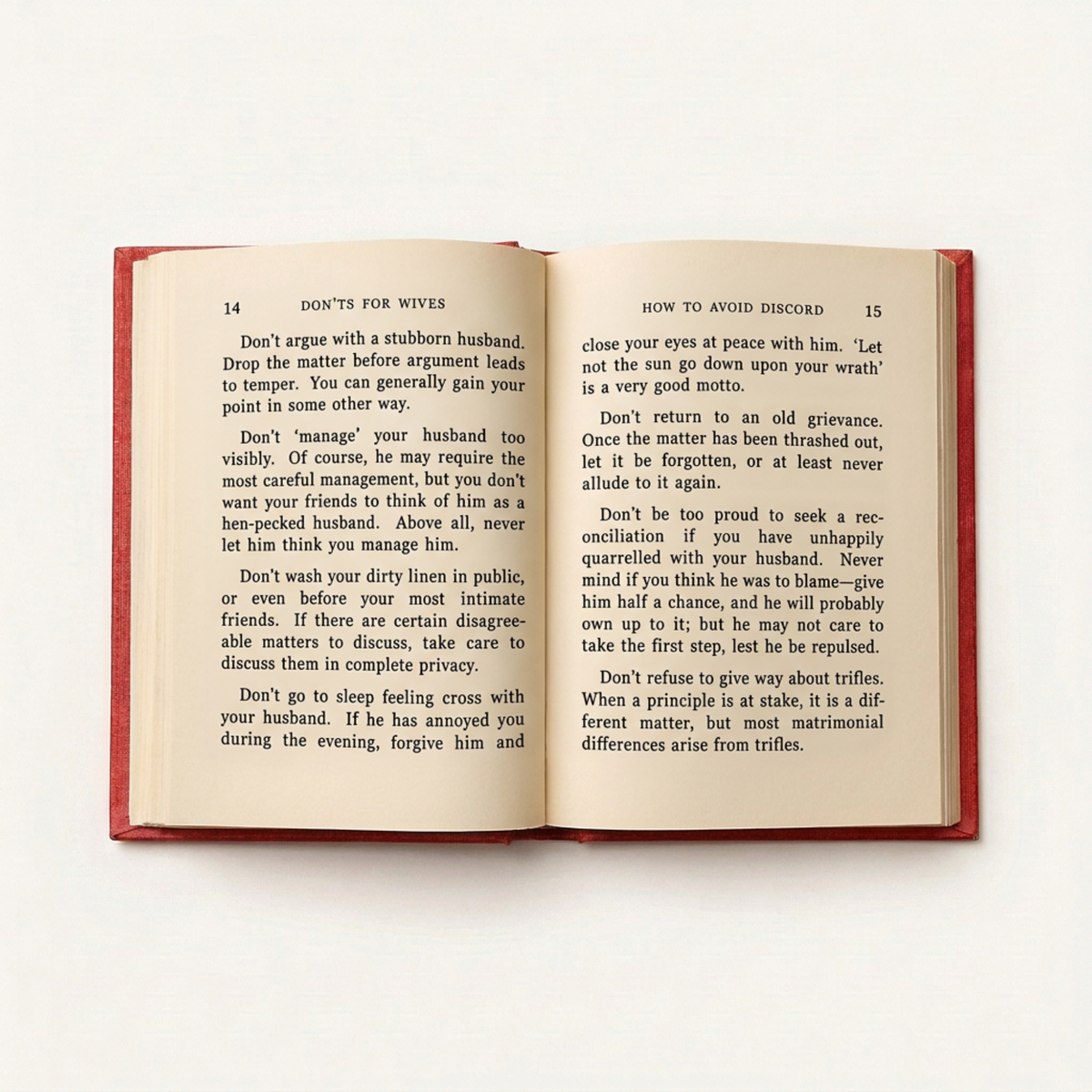 Don'ts For Wives - Book
