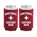 Emotional Support Beer - Flat Can Neoprene Koozie