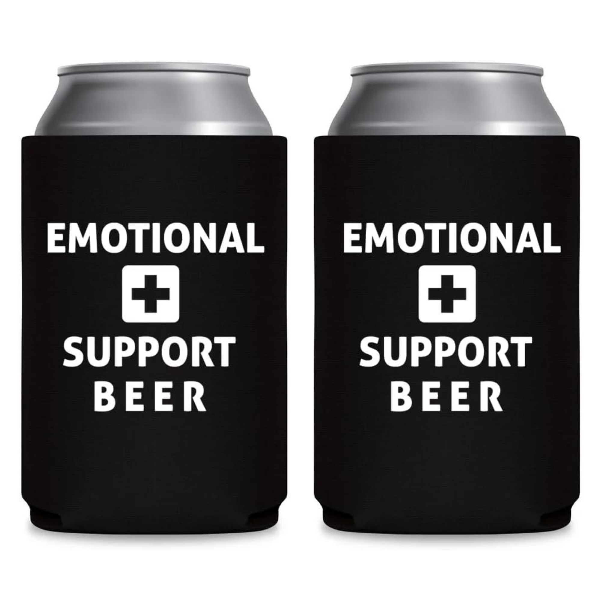 Emotional Support Beer - Flat Can Koozie