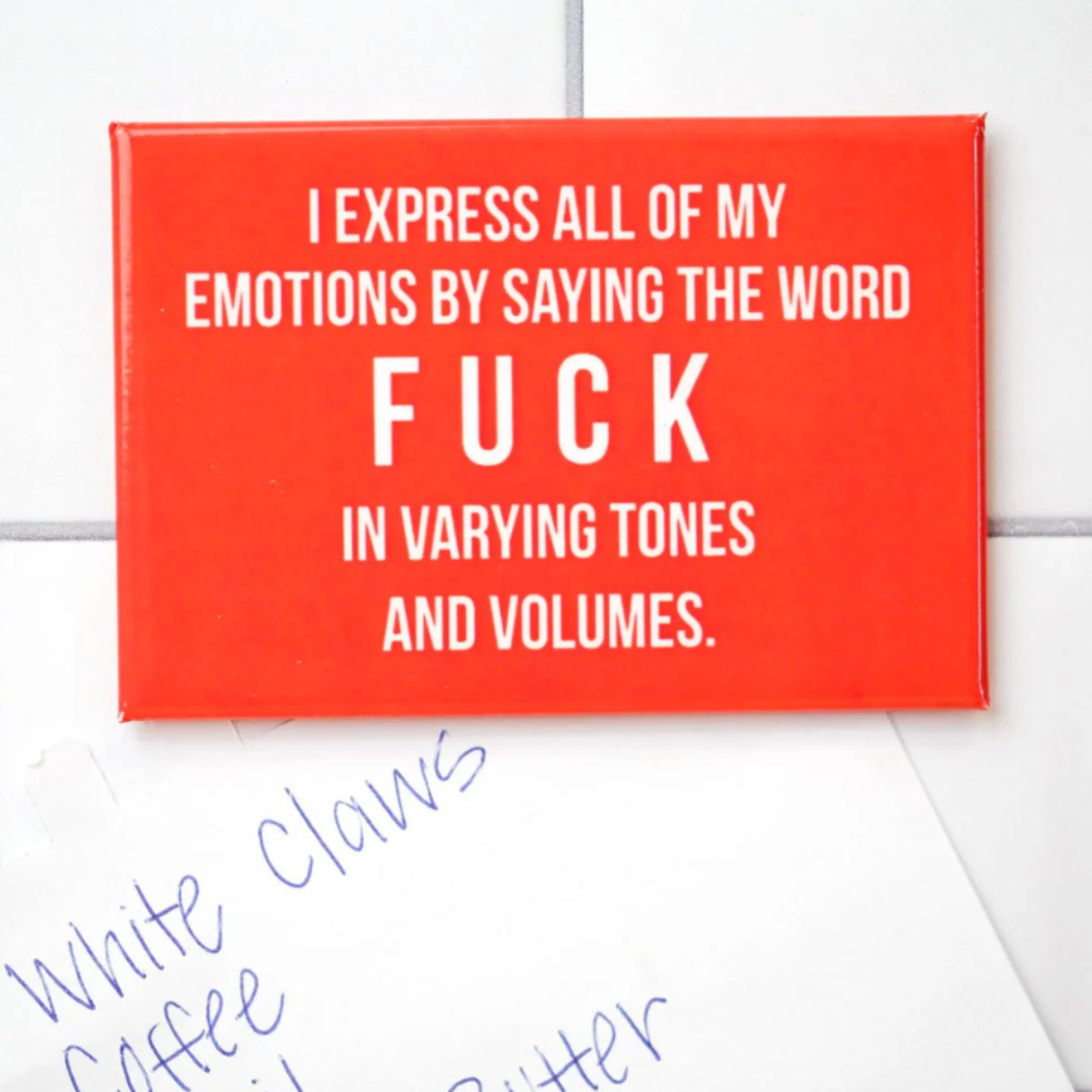 Express All My Emotions - Fridge Magnet
