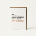 Useless As Lasagna - Father's Day Card