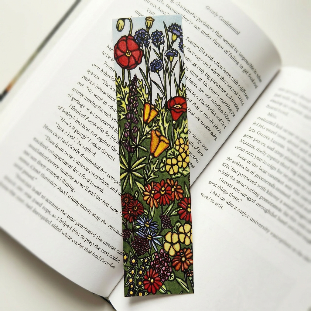 Wildflowers - Local Artwork Bookmark