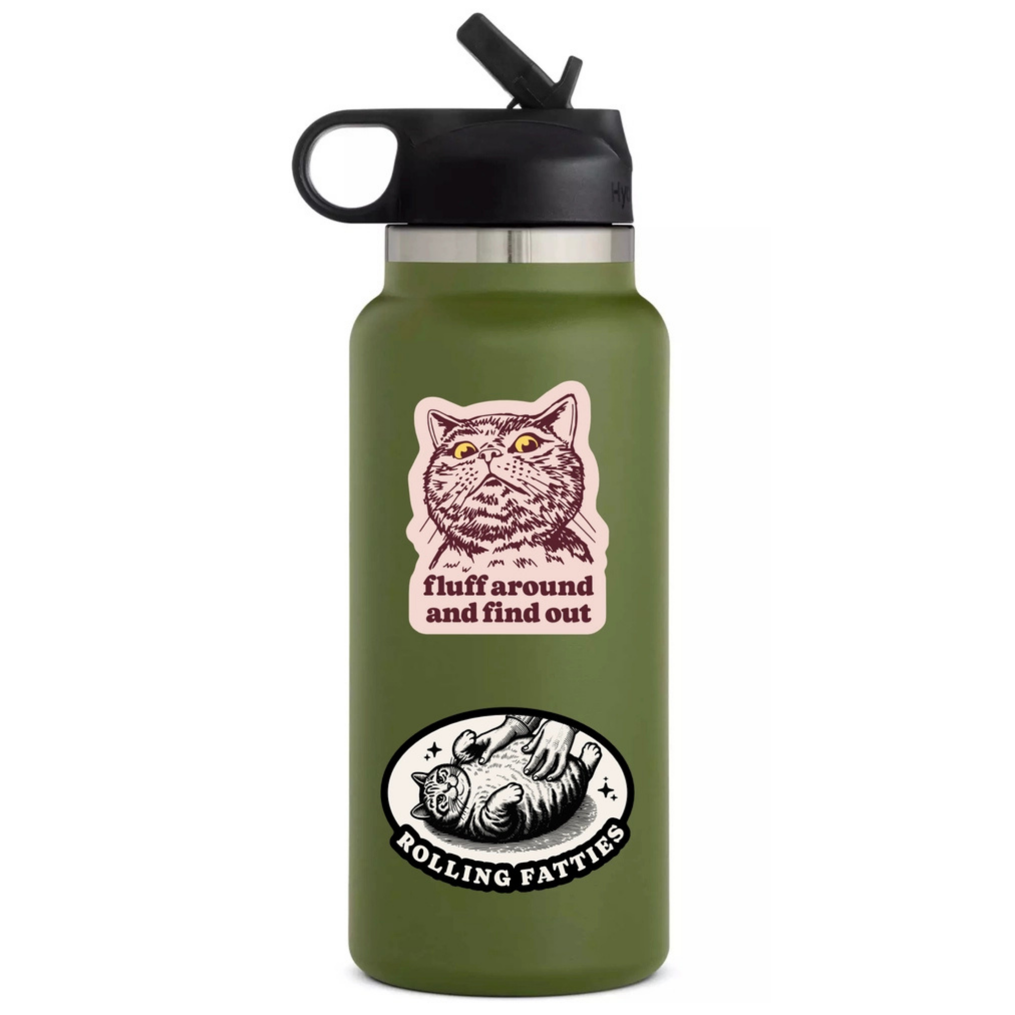 Fluff around and Find Out - Funny Vinyl Cat Sticker