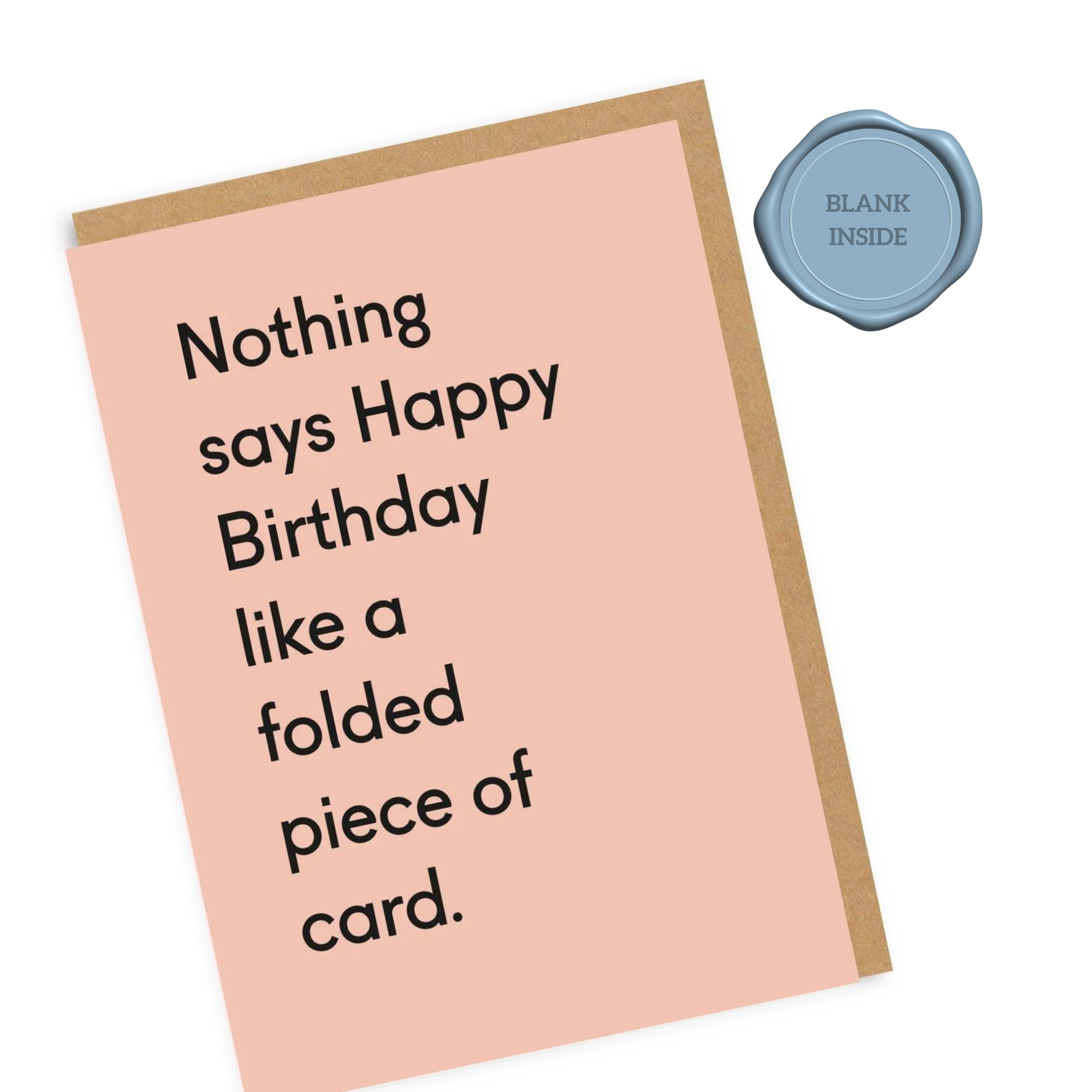 Folded Piece Of Card - Birthday Card