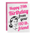 From Your 110 Lb Friend - Birthday Card