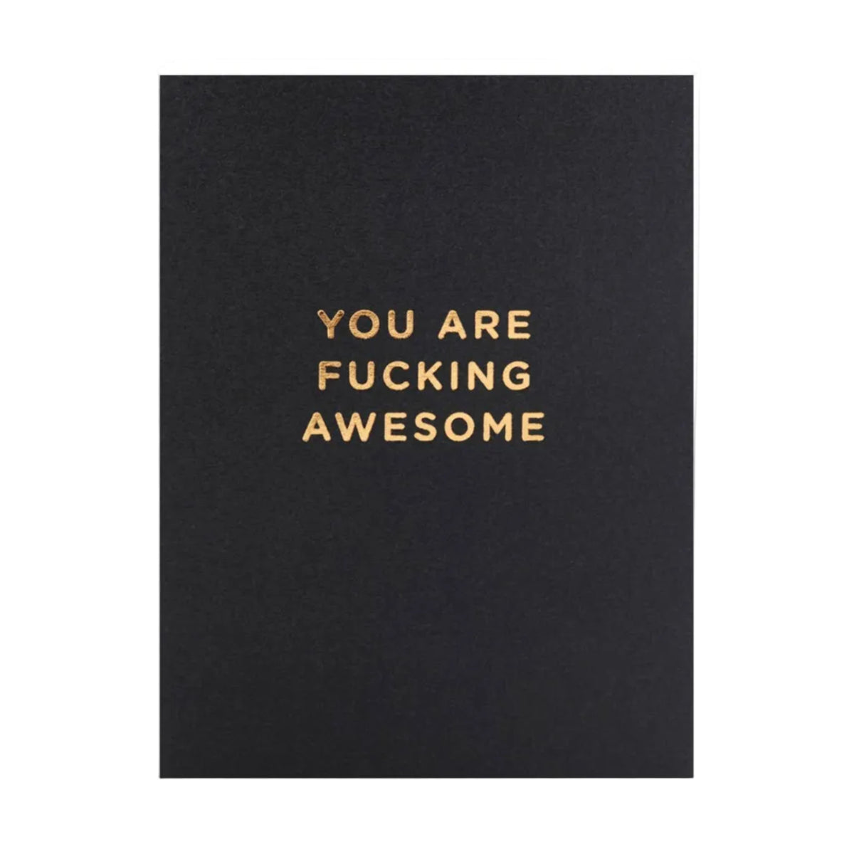 Fucking Awesome mini friendship greeting card, blank inside, from The Ruddy Duck in Whitefish, Montana