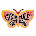 Girls Rule & Boys Drool - Embroidered Patch