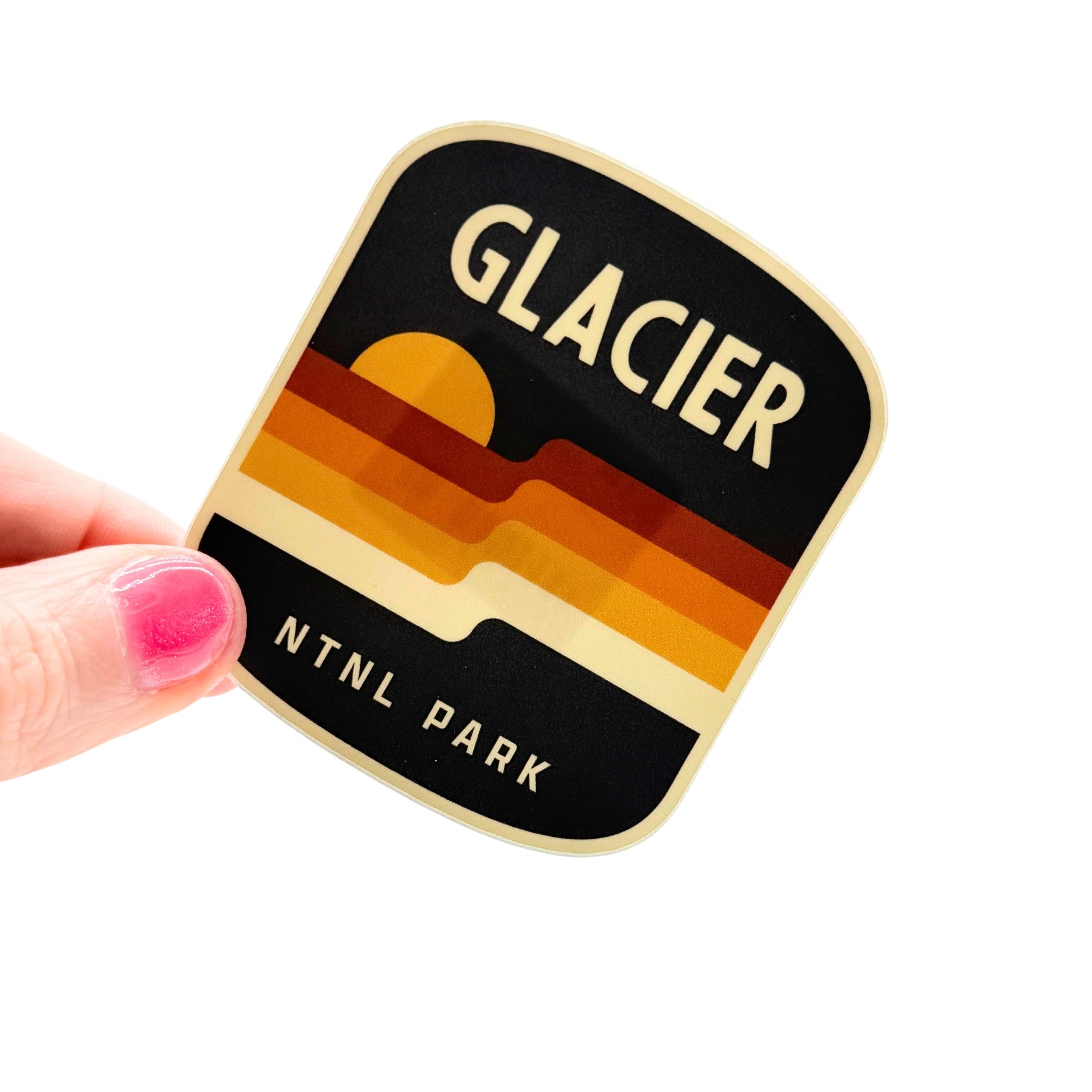 Glacier National Park Retro - Sticker product photo