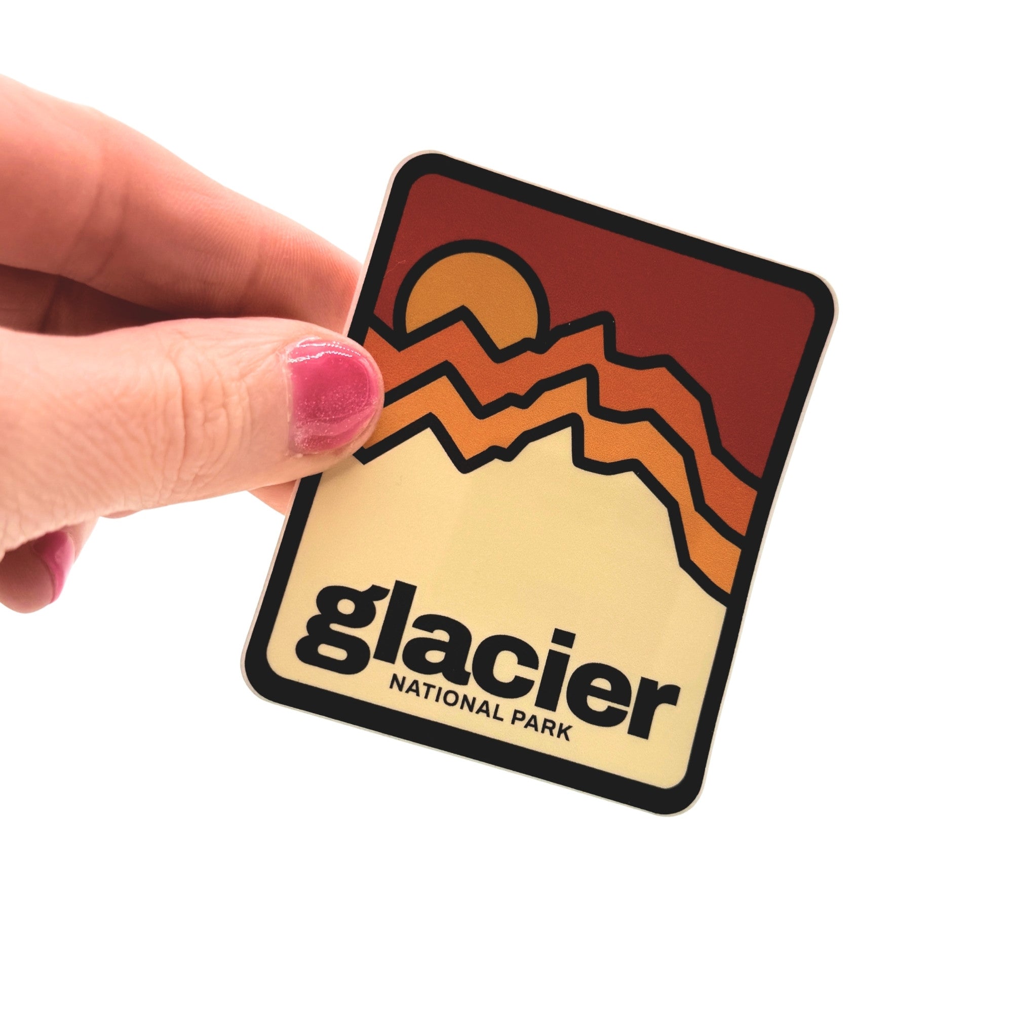 Glacier National Park Sunset - Sticker product photo