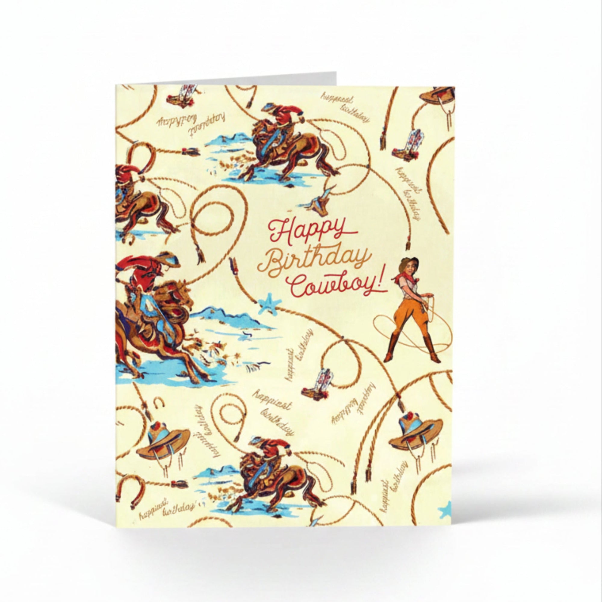 Happy Birthday Cowboy Greeting Card