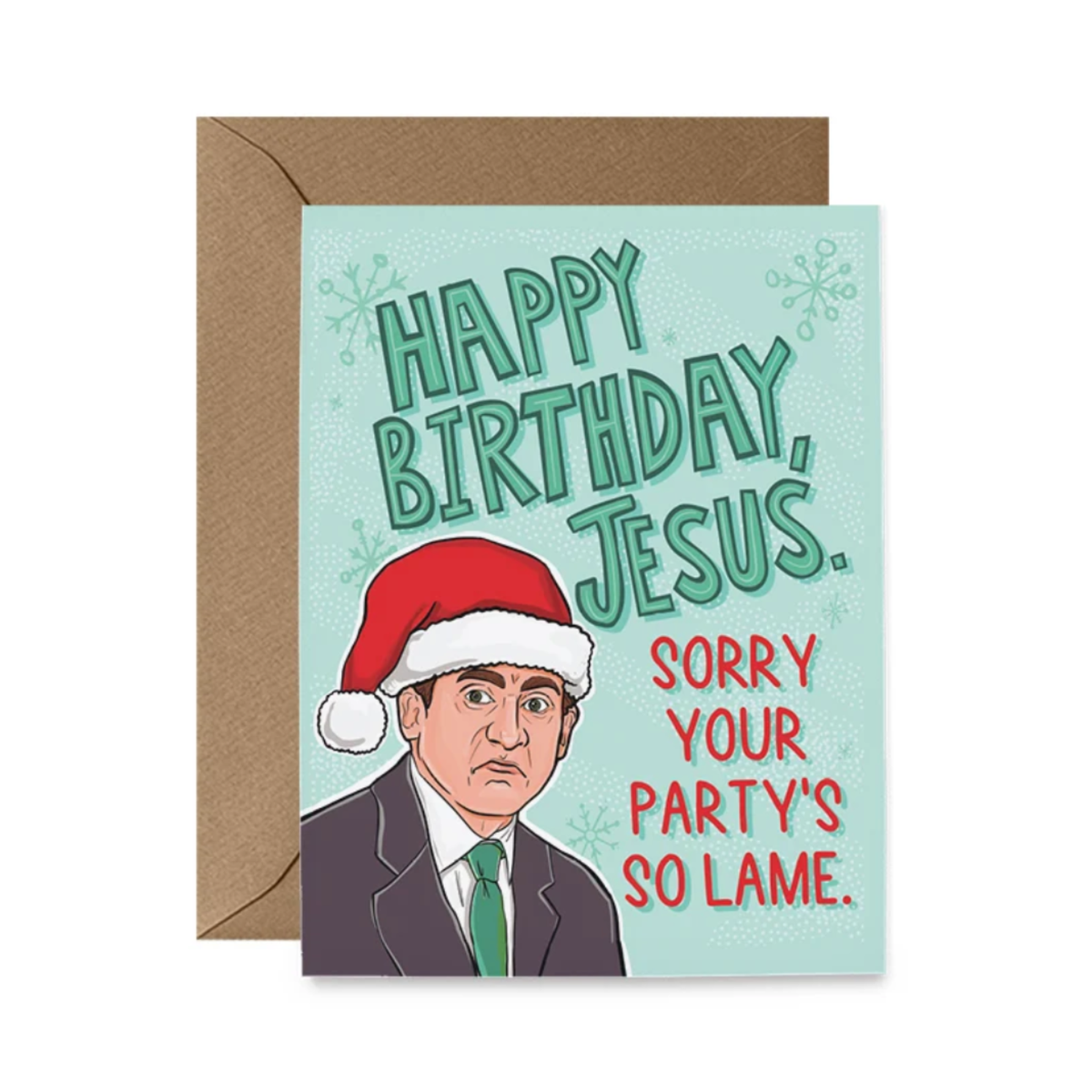 Happy Birthday Jesus. Micheal Scott From The Office Holiday Card
