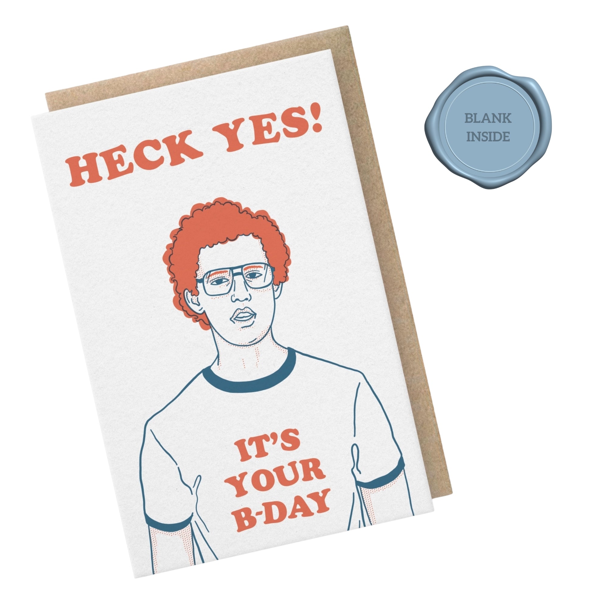 Heck Yes - Letterpressed Birthday Card