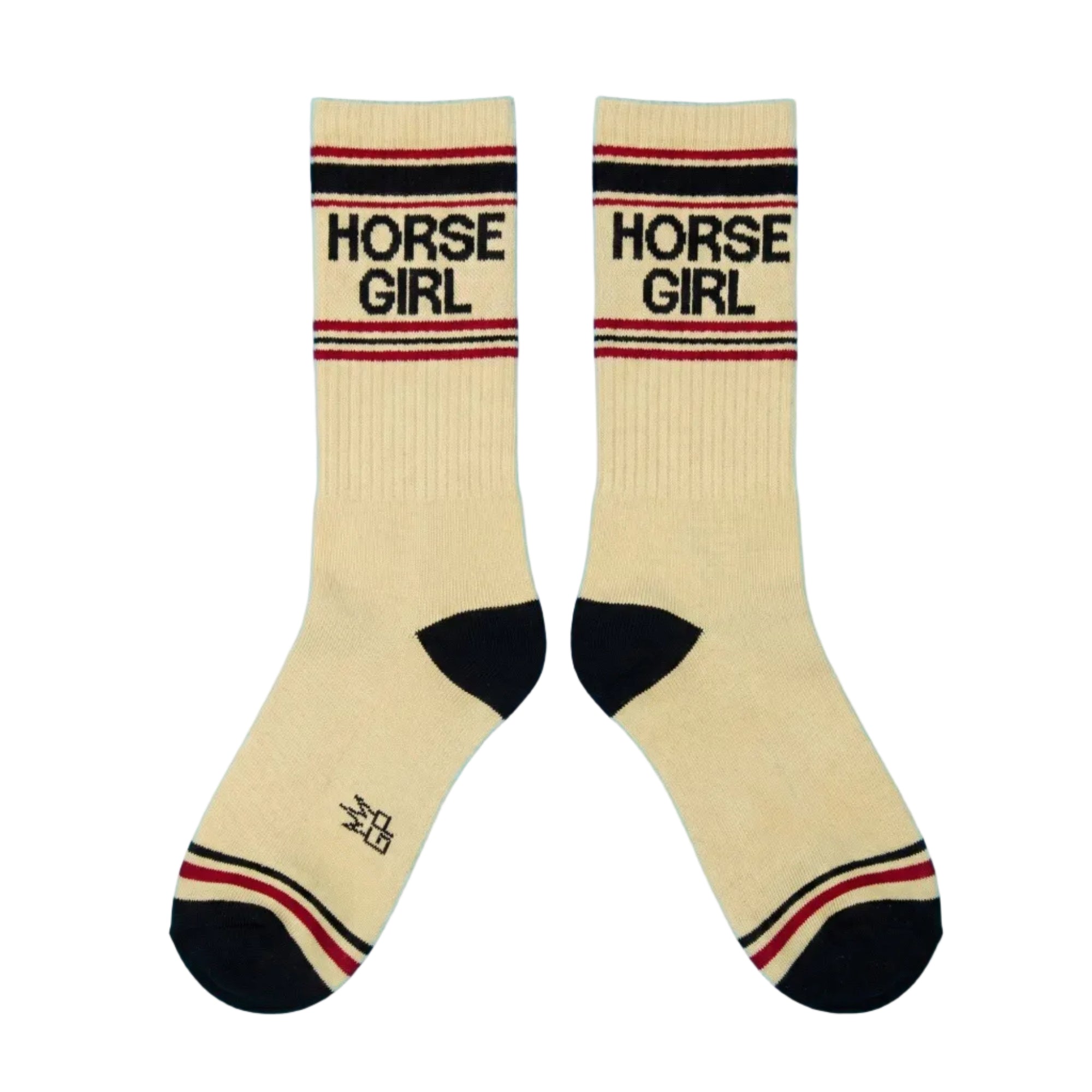 Horse Girl gym crew socks, alternate view