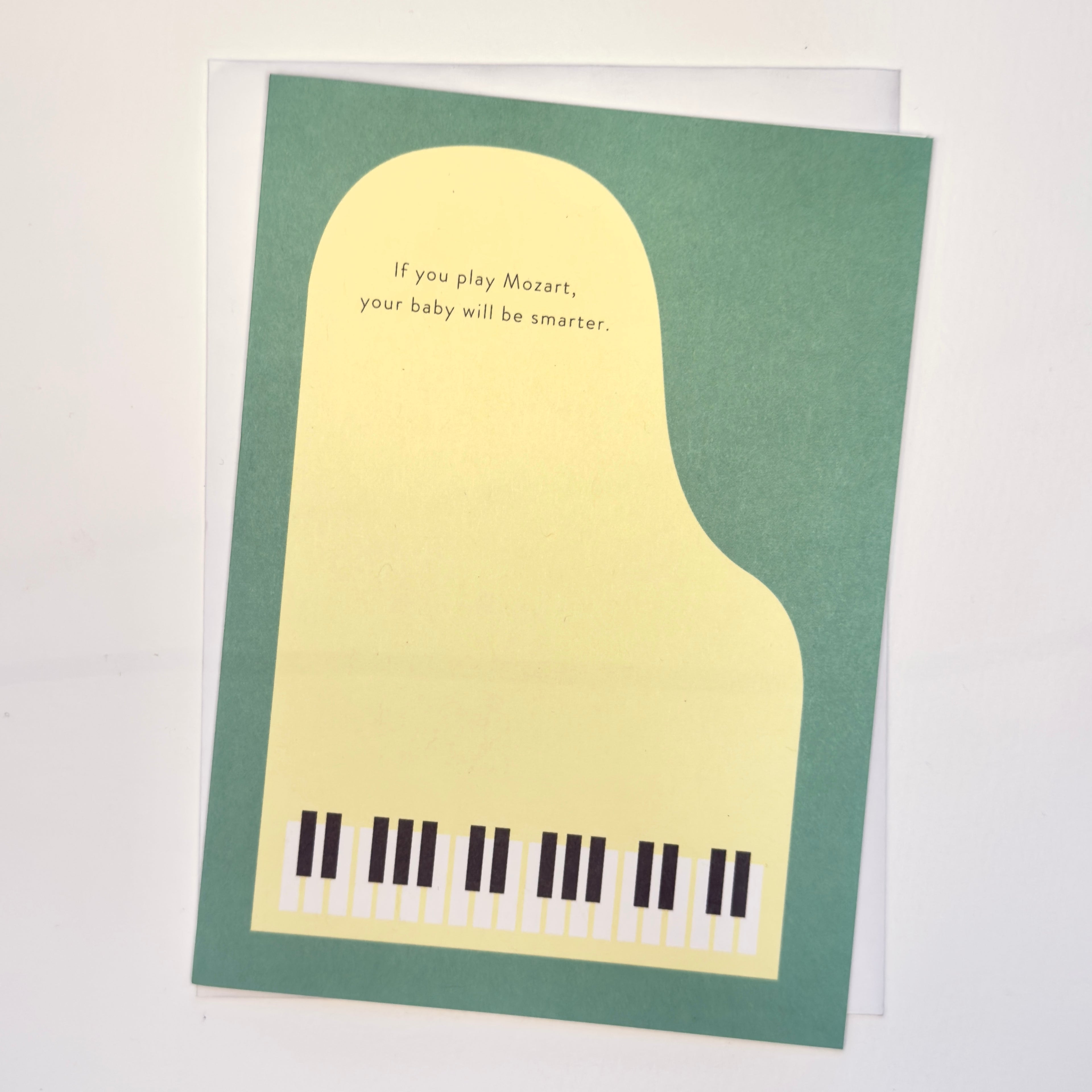 Play Mozart ... New Baby Card