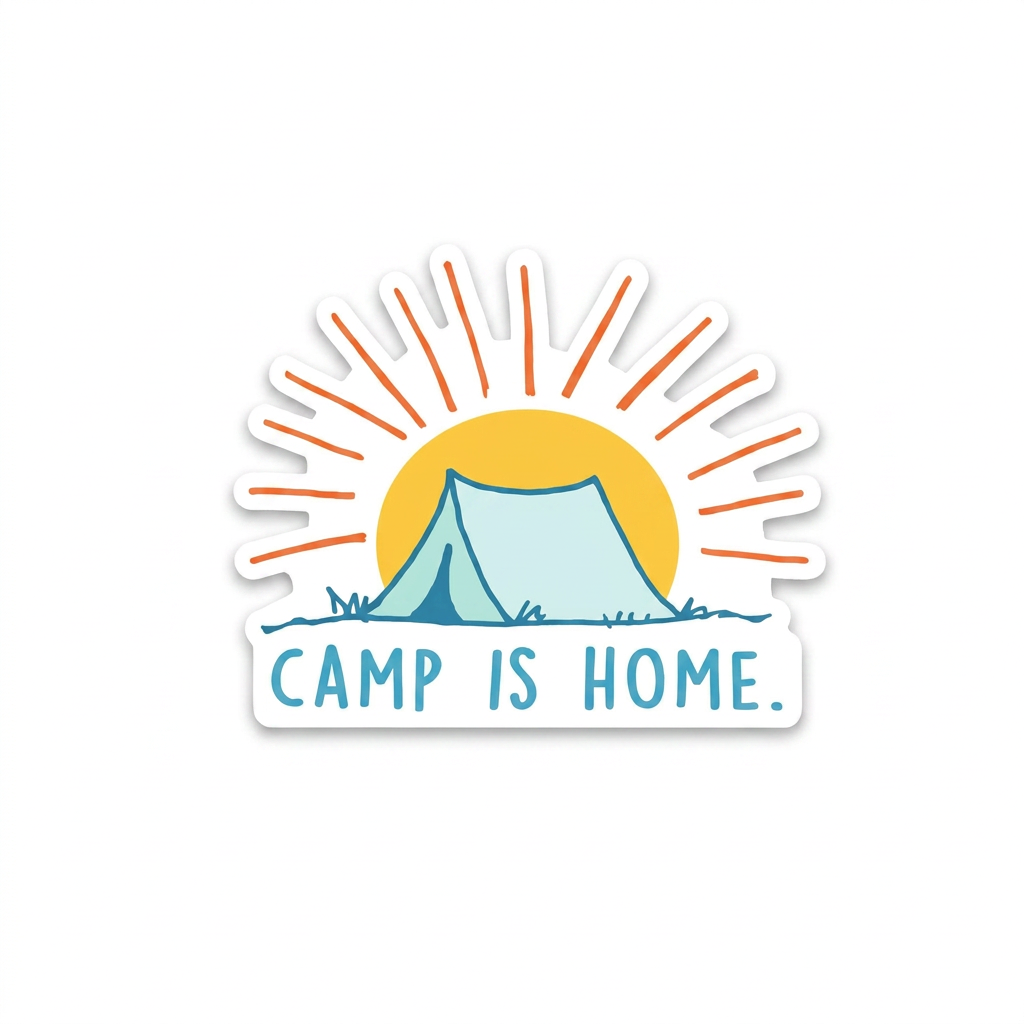 Camp Is Home - Sticker