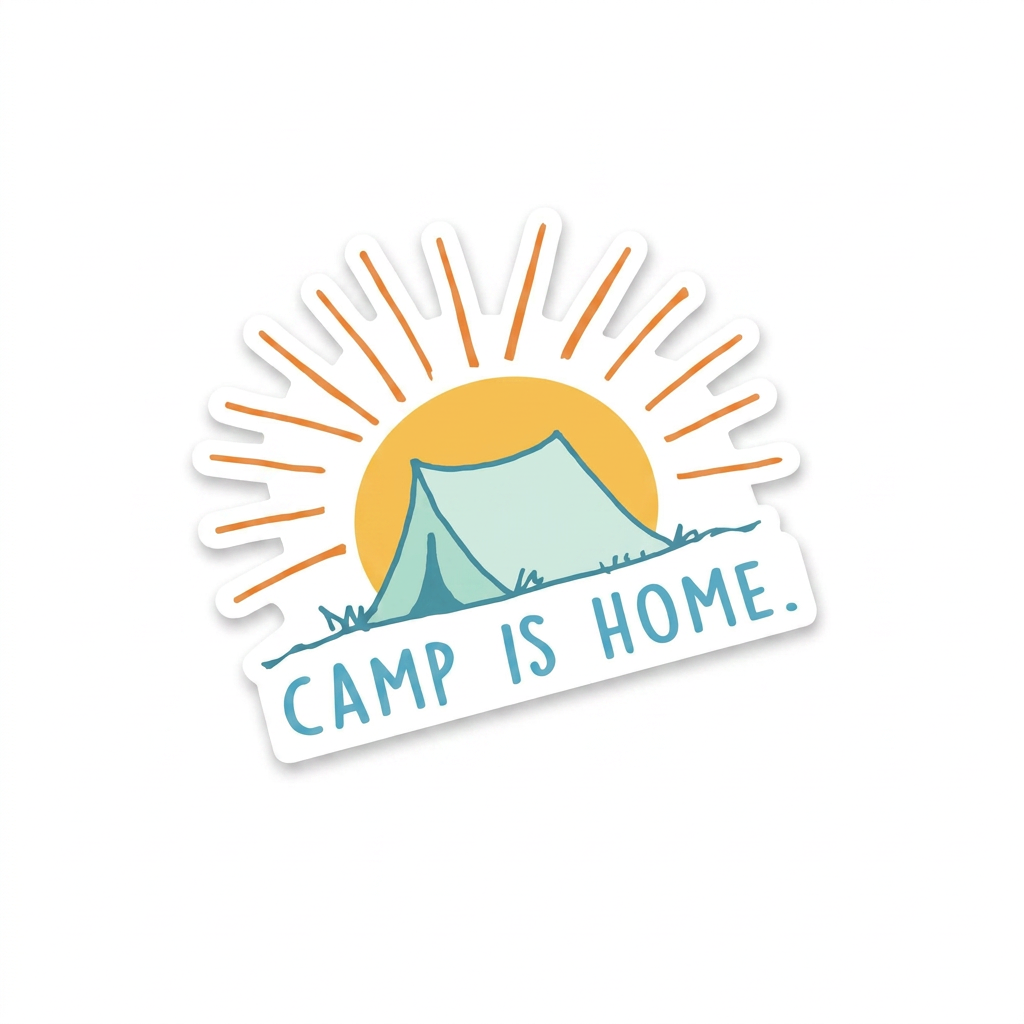 Camp Is Home - Sticker