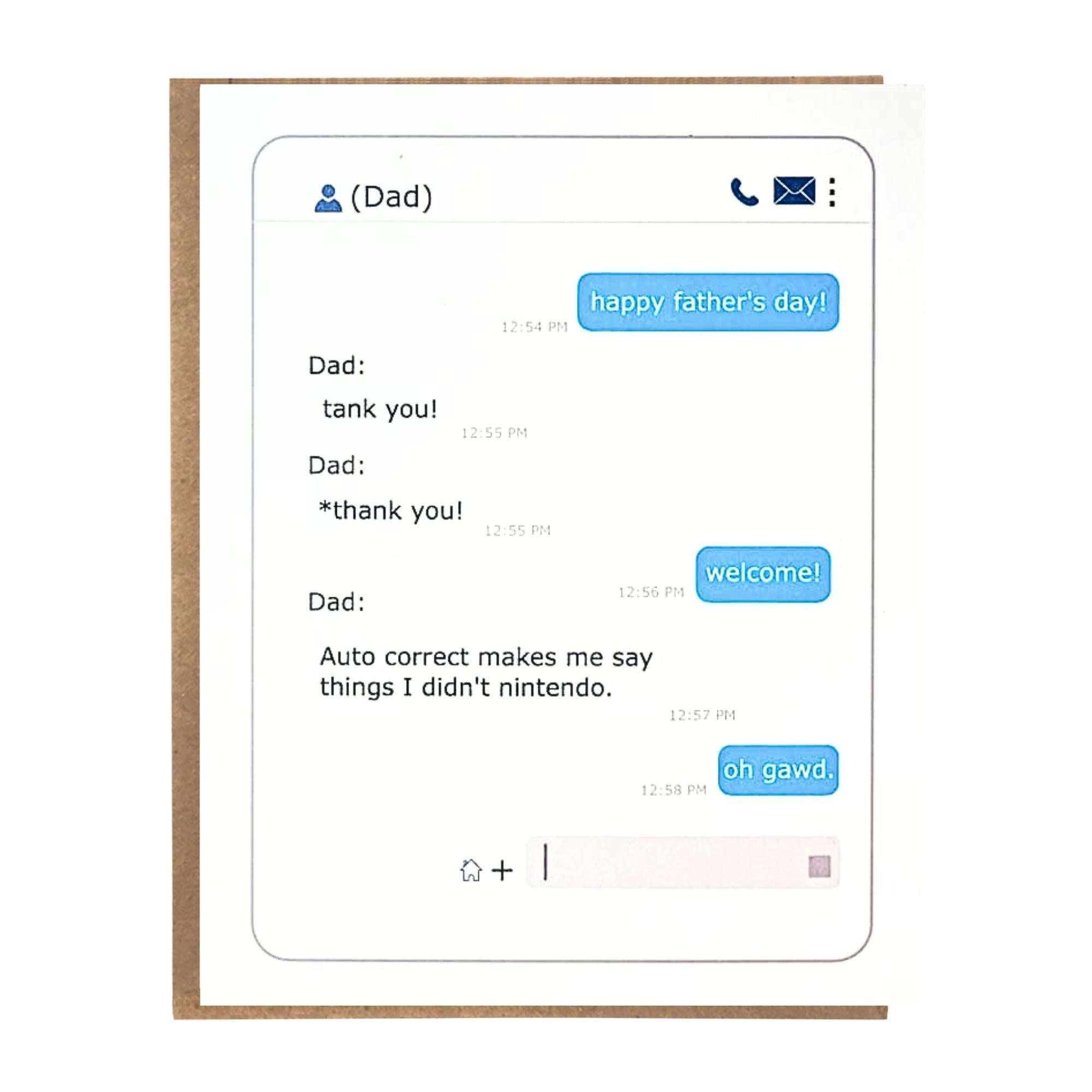 I Didn't Nintendo - Father's Day Card