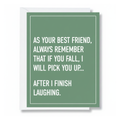 As Your Best Friend - Friendship Card