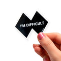 I'm Difficult - Ski Sticker
