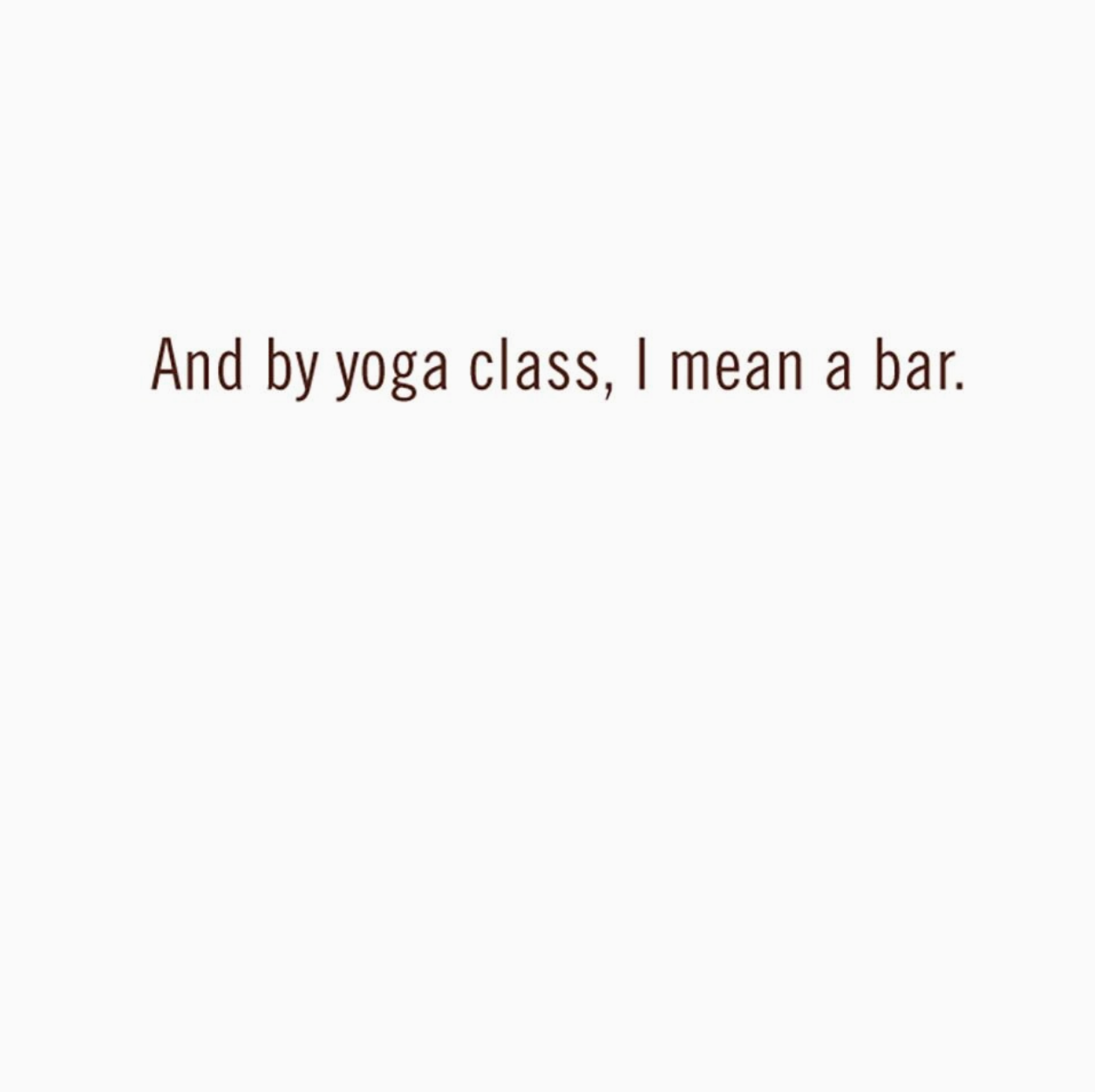 A Yoga Class - Birthday Card