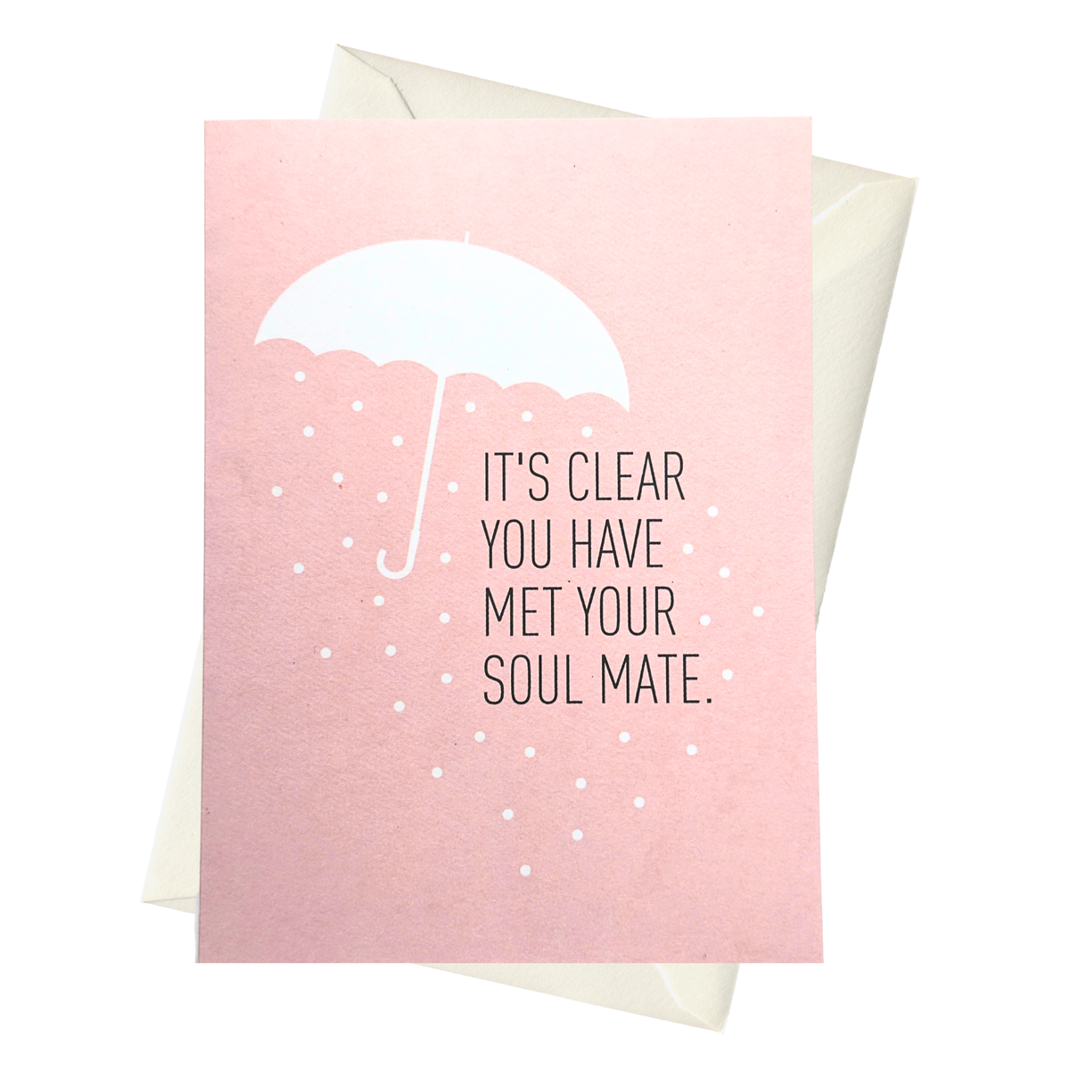 It's Clear You Have Met Your Soulmate - Wedding Bridal Shower Greeting Card for Bride