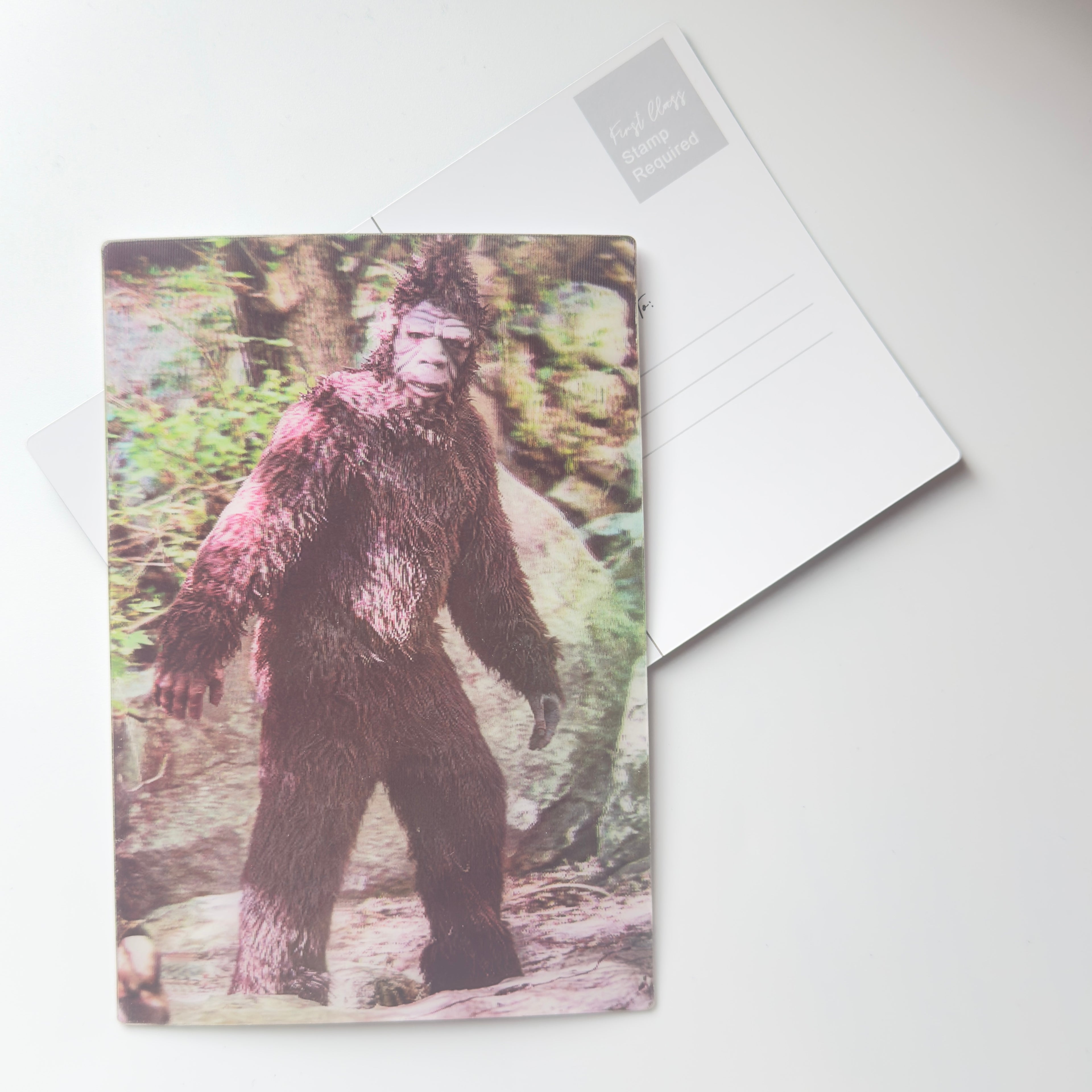 Bigfoot / Sasquatch - 3D Postcard